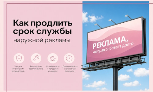 Как продлить срок службы наружной рекламы в  Кизилюрте